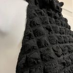 Black Popcorn Halter Backless Dress Size M Photo 6