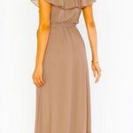 Show Me Your Mumu NWT Jess Ruffle Midi Dress in Dune Chiffon Size XXS Photo 1