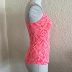 PINK - Victoria's Secret Victoria’s Secret Pink Bright Pink Diamond Pattern Racerback Tank Top XS Photo 4