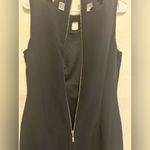 Eliza J  Black Sleeveless Sheath Fit And Flare Pleated Cutout Mini Dress Size 6‎ Photo 5