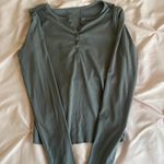 SheIn Gray Henley Top Photo 0