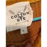 Cotton Rye Outfitters Long Sleeve Crew Neck Bell Sleeve Sweater Size Large Yellow Photo 3