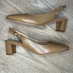 Talbots Kelsey Slingback Pumps Nude Nappa Leather Almond Toe Women’s Size 6.5 Photo 6
