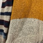 Staccato  Gray Blue Yellow Striped Crewneck Sweater Medium M Photo 6