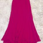 David Dart Fuchsia pink two piece blouse and maxi skirt. Size Small. Rayon. Photo 6