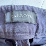 Talbots Newport Pants Size 6 Faux Denim Navy Blue Trouser Straight Ankle Stretch Photo 5