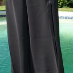 Cache Black UN-ZIP 32" LEG TO THIGH Pant Satin Seam Flair Flat Front NWT $138 Photo 8