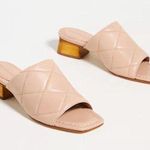 Bernardo  Jemma Blush Quilted Heeled Slide Sandals 6 Photo 0