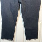 Simple Society  Sz 33 Black Distressed Jeans Silver Stars Embellishments Raw Hems Photo 7