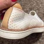 UGG  Sammy knit white slip on tennis shoe woman size 7 Photo 2