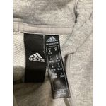 Adidas  Hoodie Womens Medium Gray Primegreen Badge of Sport Logo Sweatshirt Photo 3