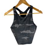Athleta  Freestyle Longline Camo Sports Bra Black Size‎ Small Photo 3
