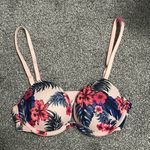 Victoria's Secret NWT PINK Victoria’s Secret Tropical Hibiscus Monstera Super Push Up Bra 32B Photo 0