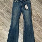 Dear John ⭐️New⭐️ bootcut Sloane distressed 24 waist dyed denim jeans NWT Photo 0