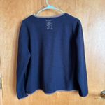 Christopher & Banks Navy Blue Cat Embellished Cardigan Sweater Women Size L Photo 1