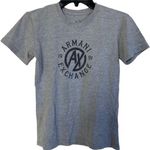 Armani Exchange A/X  Crew-neck T-shirt Small Womens Grey Gray Photo 0