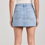 L'Agence  Paris Micro Mini Jean Skirt In Caruso In Multi Photo 2