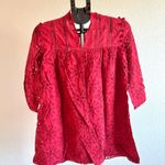 ZARA Eyelet Mini Dress With Pom Poms S Photo 7