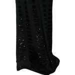 Lillie Rubin Maxi Dress Womens 8 Black Embroidered Beaded Evening Gown Formal Photo 3