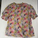 J.Crew  x Liberty Smocked Puff-Sleeve Top in Mauvey Floral large Photo 2
