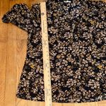 Maurice's V Neck Button Down Ditzy Floral Top Black and Cream Blouse Size XL Photo 7
