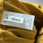 Halara  Women's Mustard Yellow Corduroy Mid Rise Wide Leg Pants Small | EUC Photo 6