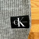Calvin Klein Jeans Sweater 3/4 Zip Boxy Knit Logo Spellout Chunky Pullover Sz XL Photo 3