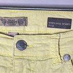 Nine West VINTAGE AMERICA Yellow Cropped Boho Jeans, Size 31 Photo 4