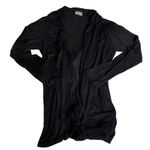 JILLIAN NICOLE Small‎ Black Thin Cardigan Longsleeve Flyaway Photo 0