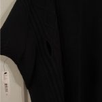 Alice + Olivia  Black Open Cable Knit Short Sleeve Cardigan One Size NEW Sample Photo 4