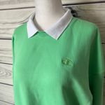 Champion Lime Green Vintage Inspired Collared Crewneck Sweatshirt Photo 1