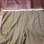 J.Jill Linen Stretch Pull-On Pants L Green Tapered Relaxed Fit Elastic Waist Photo 9