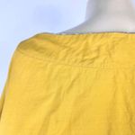 Otto d'ame Women's Mustard Yellow Top With Quarter Sleeves and Trim Details Size 8 Photo 6