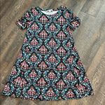 Loft  Women’s T-Shirt floral short sleeve swing dress‎ Size XSMALL Photo 0