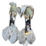 Badgley Mischka  Neryssa White Satin Sandals Photo 4
