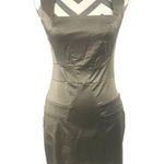 ASOS  Taupe Satin Square Neck Dress - Size 6 Photo 0