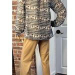 Calypso St. Barth Womens  70s Style Boho Retro  tie-neck Abstract  Top Tunic S Photo 6