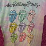 The Rolling Stones Hot Lips Pop Art Rock Pastel Tie Dye M Photo 1