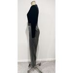 D.J. Summers Vintage 80s Black & Metallic Silver Belted Jumpsuit Romper Size 6 Photo 2