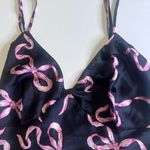 Victoria's Secret Satin Open-Back Flyaway Cami Camisole Black Pink Bows Size XXL Photo 6