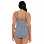 Time And Tru Black/White Gingham Paneled Twist Swimsuit - Sz XL (16-18) - NWOT Photo 3
