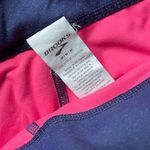 Brooks Womens Striped Purple Pink Athletic Yoga Workout Capri Leggings Photo 5