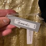 Chelsea28 NWT Nordstrom gold sequin contrast cami, size small Photo 8