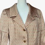 Dana Buchman Diva‎ by  Gold and Peach Jacquard Jacket Sz S Photo 2