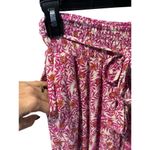 Anthropologie Pants Womens XS Pink Foral Tassel Belt Smocked Jogger Boho #MN14-3 Photo 9