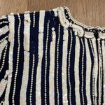 Laurence Kazar Vintage Lawrence Kazan Beautiful Beaded Sequin Blouse Top Shirt Silk Size L Photo 7