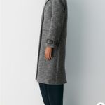 Aritzia BABATON THE CONSTANT COAT Gray Herringbone Long Coat Photo 2