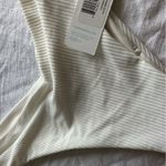 frankie's bikinis NWT Frankies White Ribbed Austin Bottoms Photo 3