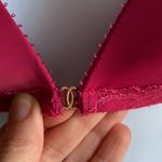 Raspberry color lace wireless bralette bra medium small wire free cute pretty Photo 4