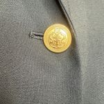 Talbots  Vintage Black 100% Pure Wool Gold Button Blazer Jacket 16 Made In‎ Japan Photo 8